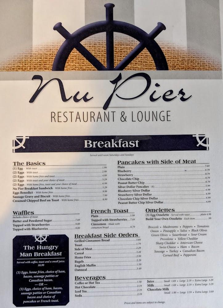 Nu Pier Restaurant Menu image 2